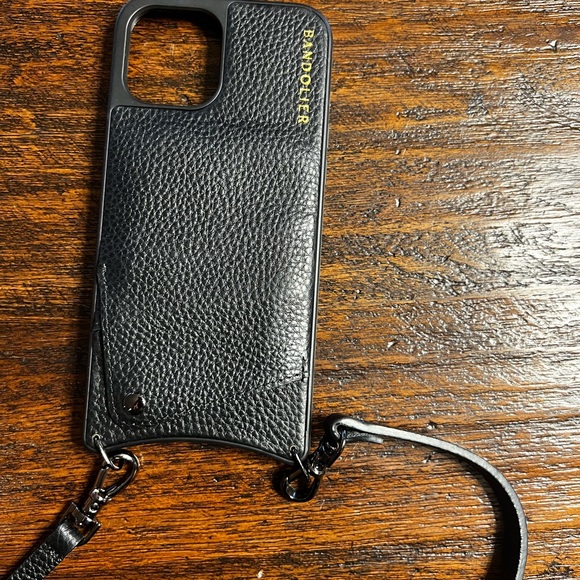 Bandolier Accessories Black Bandolier Cross Body Phone Carrier For